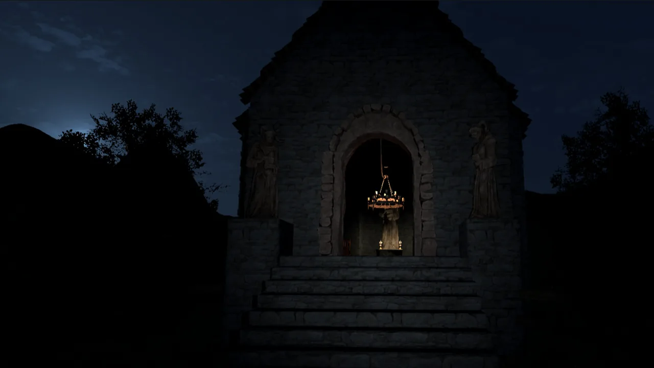 Official Scary Game 2 church scene screenshot from Steam